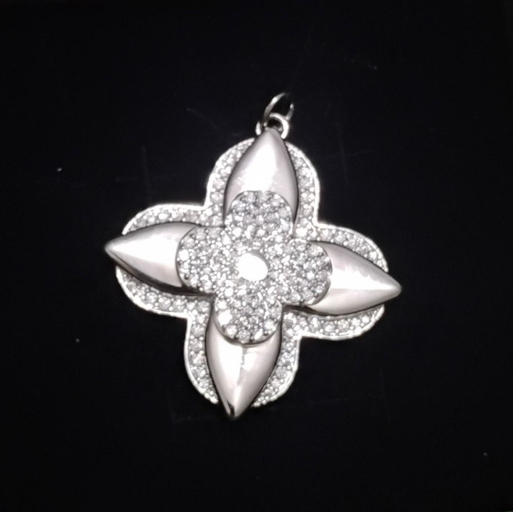 Gorgeous Upcycled Silver Star Blossom Charm